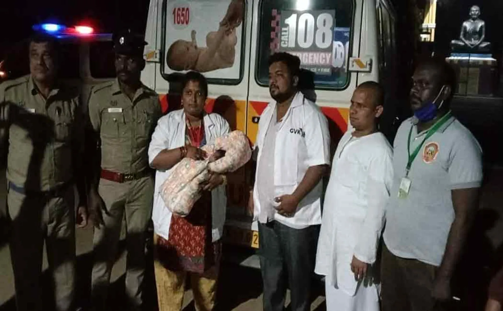 Police rescue male baby