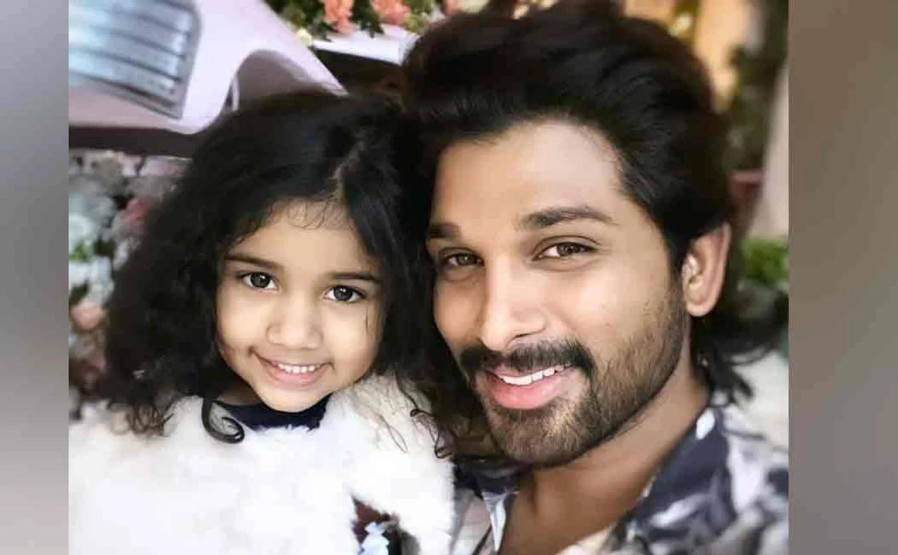 allu arjun daugter welcom him after 15day dubai trip 
