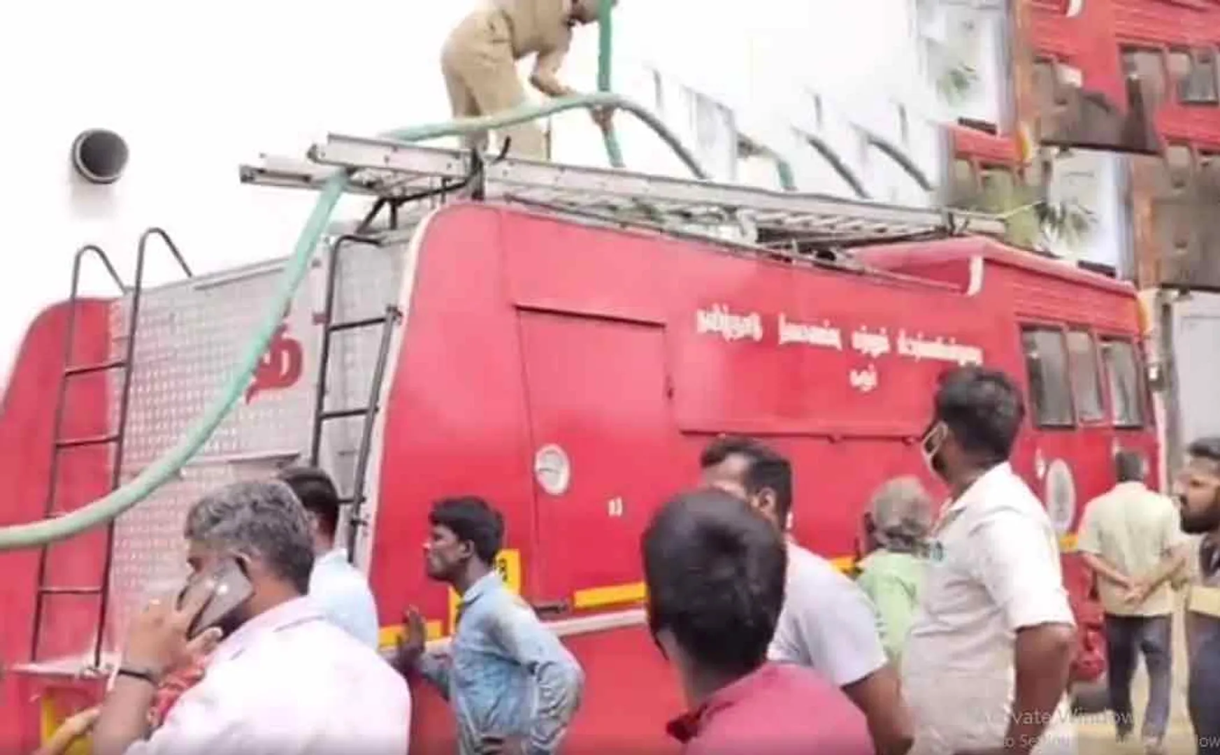 Private company fire: 80 percent of goods destroyed by fire