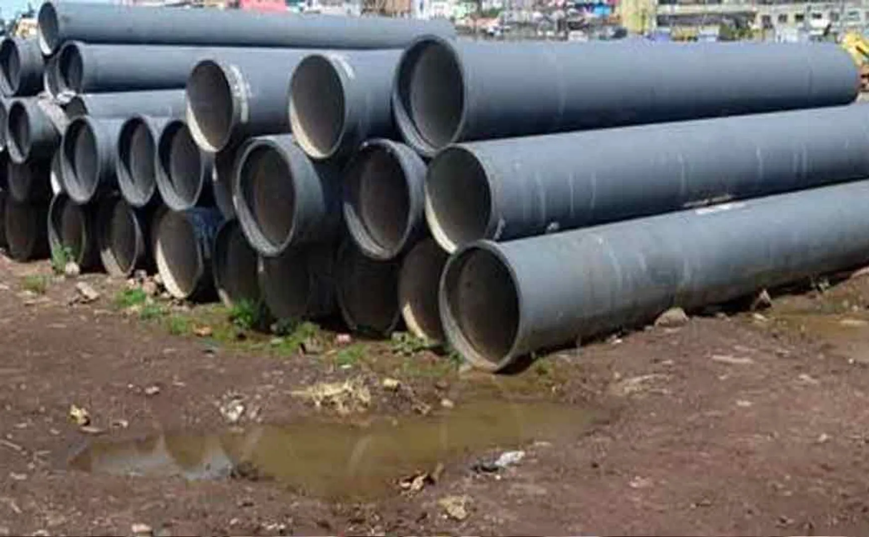 Two arrested for stealing underground sewer pipes
