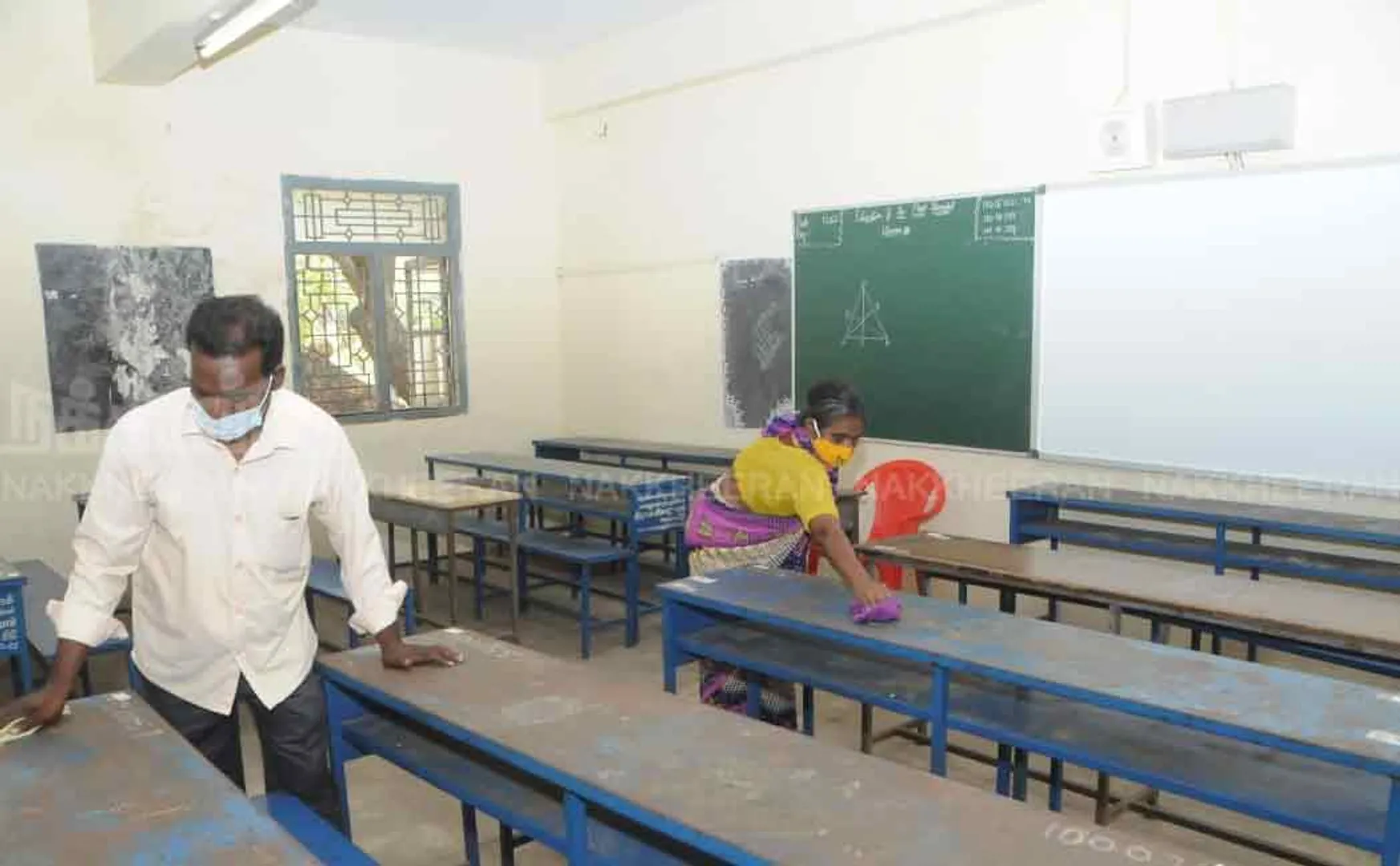 Staff involved in cleaning schools and colleges