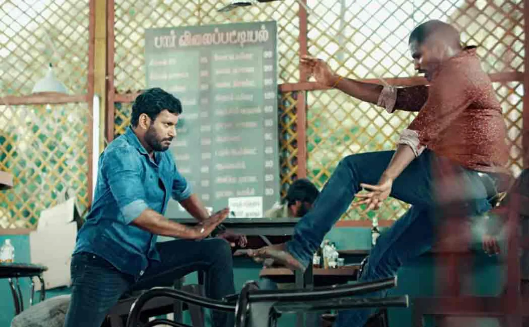 vishal starring Veeramae Vaagai Soodum movie Sneak Peek released