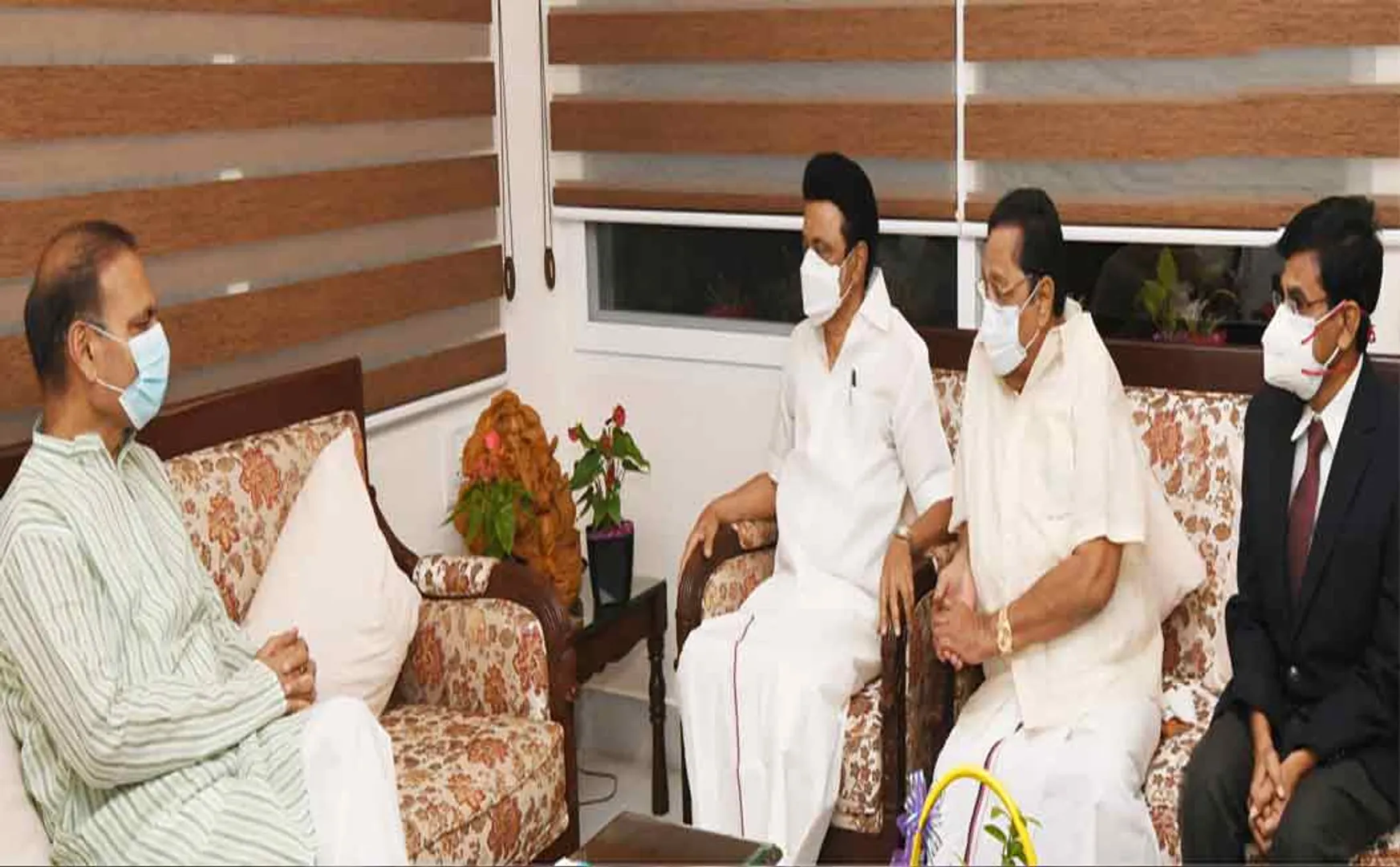Chief Minister of Tamil Nadu congratulated the Chief Justice in person