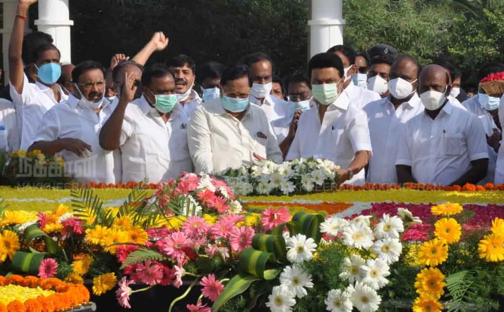 Tribute to Chief Minister MK Stalin at Anna Memorial! (Pictures)
