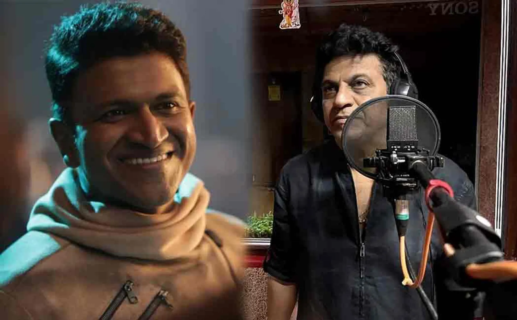 Sivarajkumar speaking dubbing for puneeth rajkumar starring james film