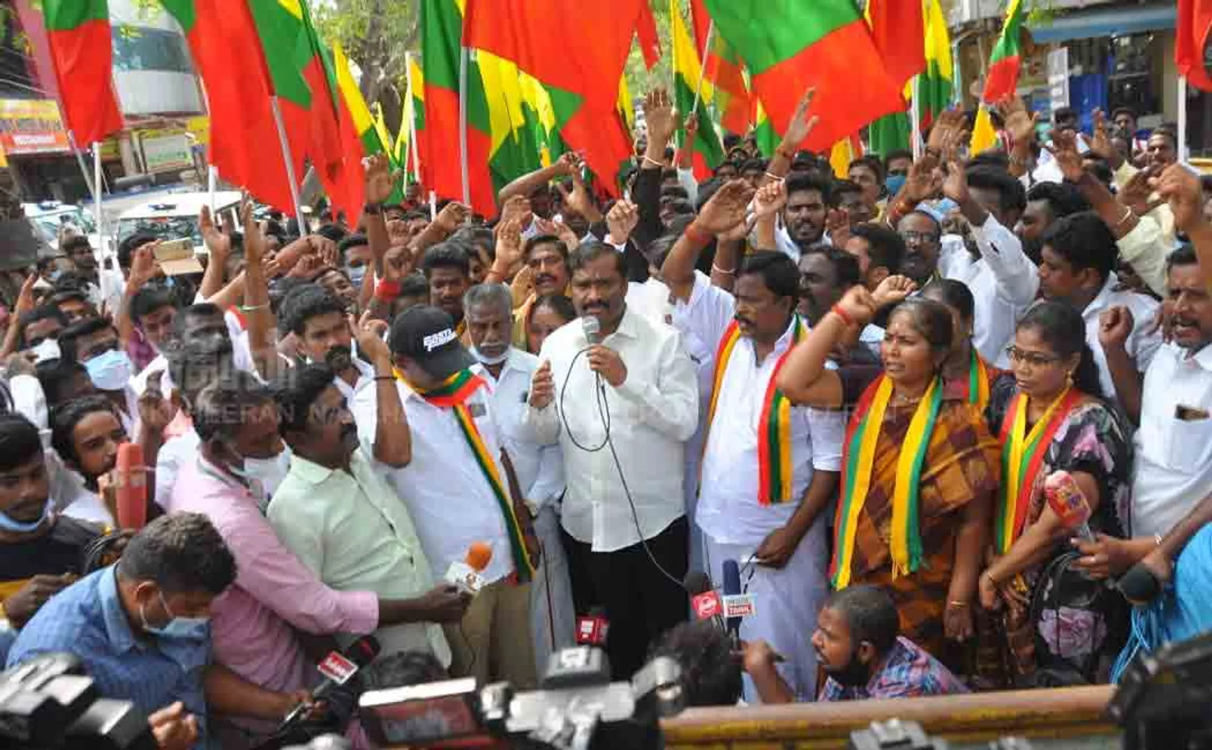 Governor's House siege   led by Velmurugan  