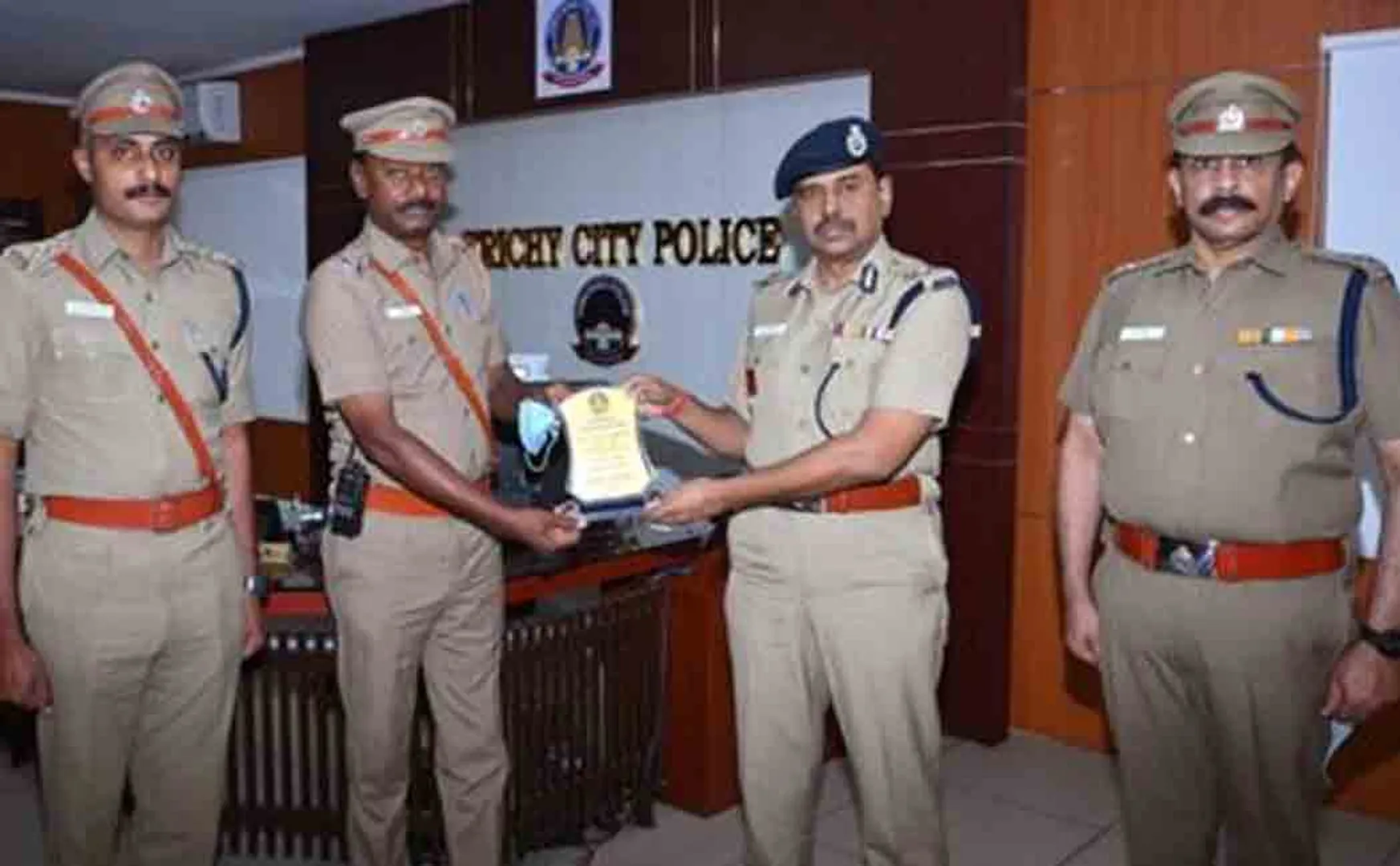 Tamil Nadu Government Award for Trichy Cantonment Police Station!