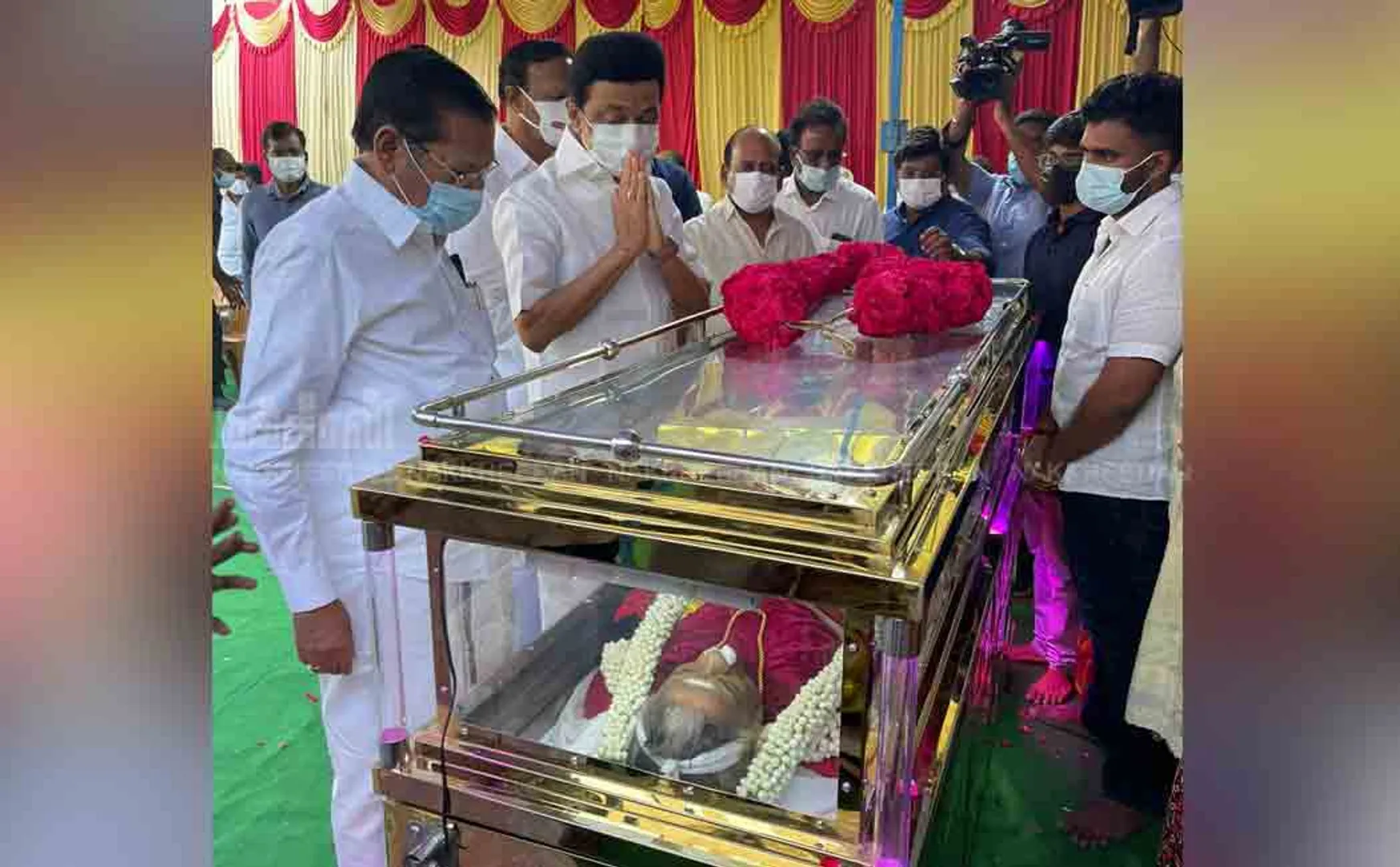 Minister Tha.Mo. Anbarasan mother passes away.. CM MK Stalin condolence 