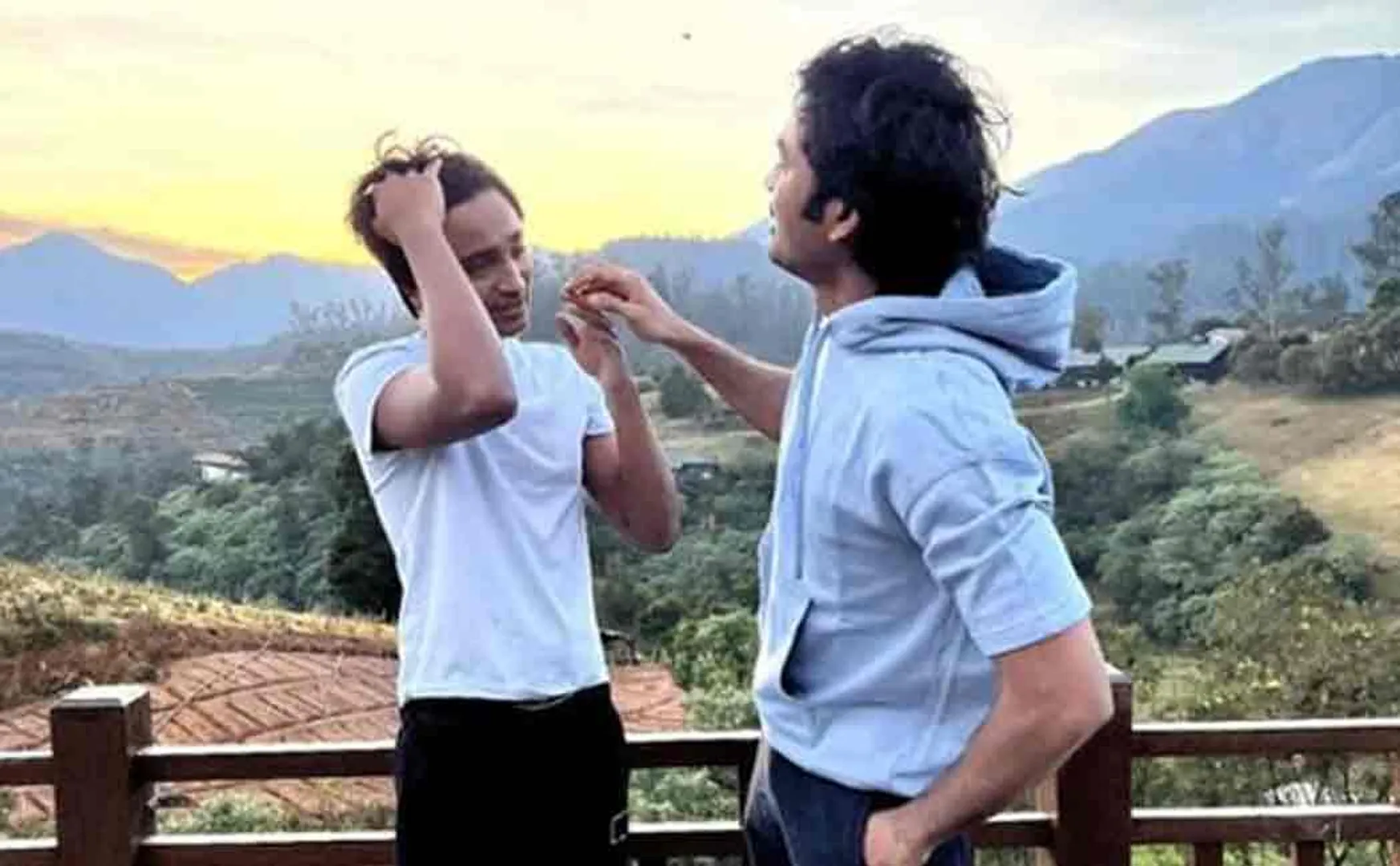 dhanush and his son yathradhanush photos goes viral social media