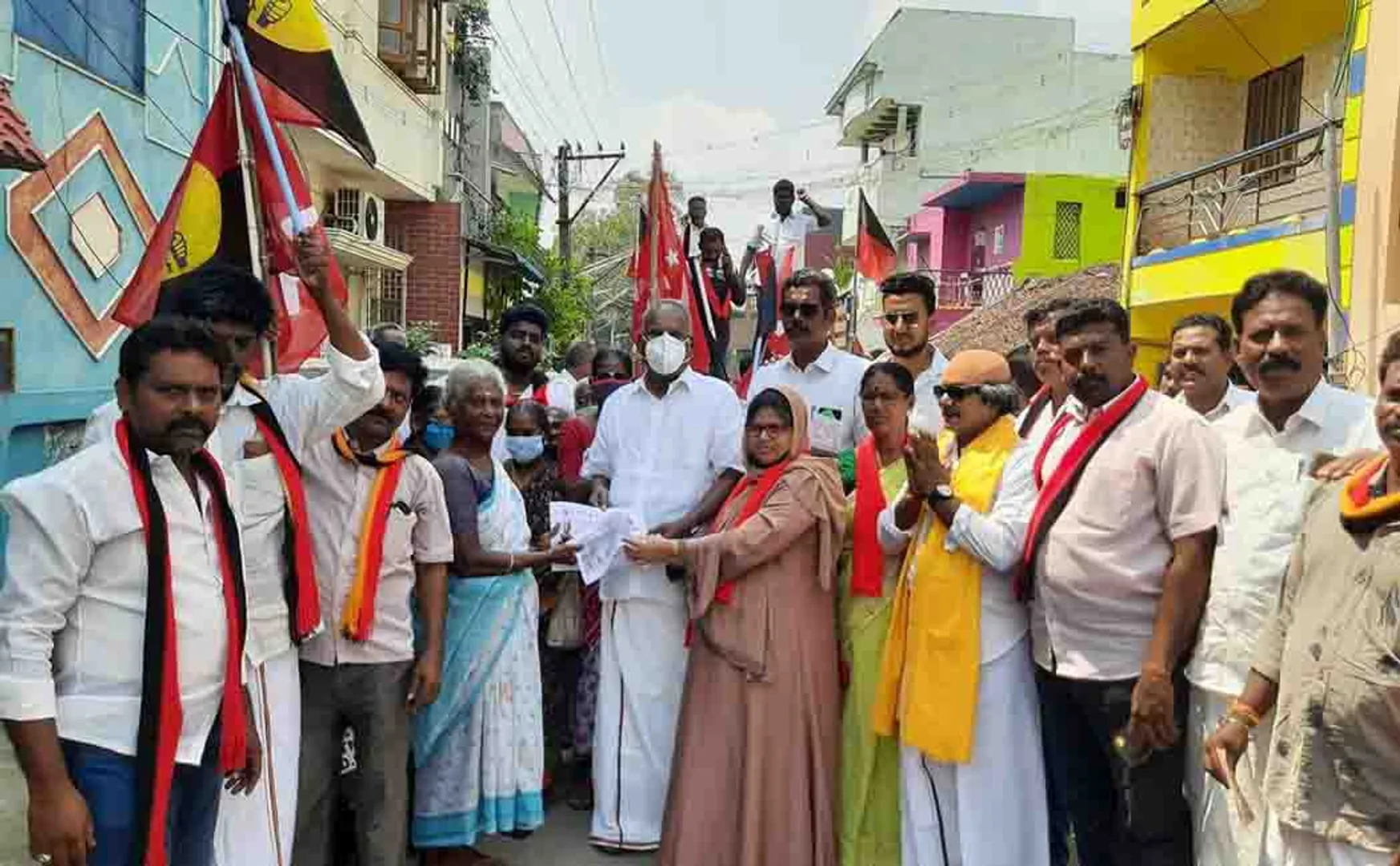k.balakrishnan election campaign local body election at cuddalore district 