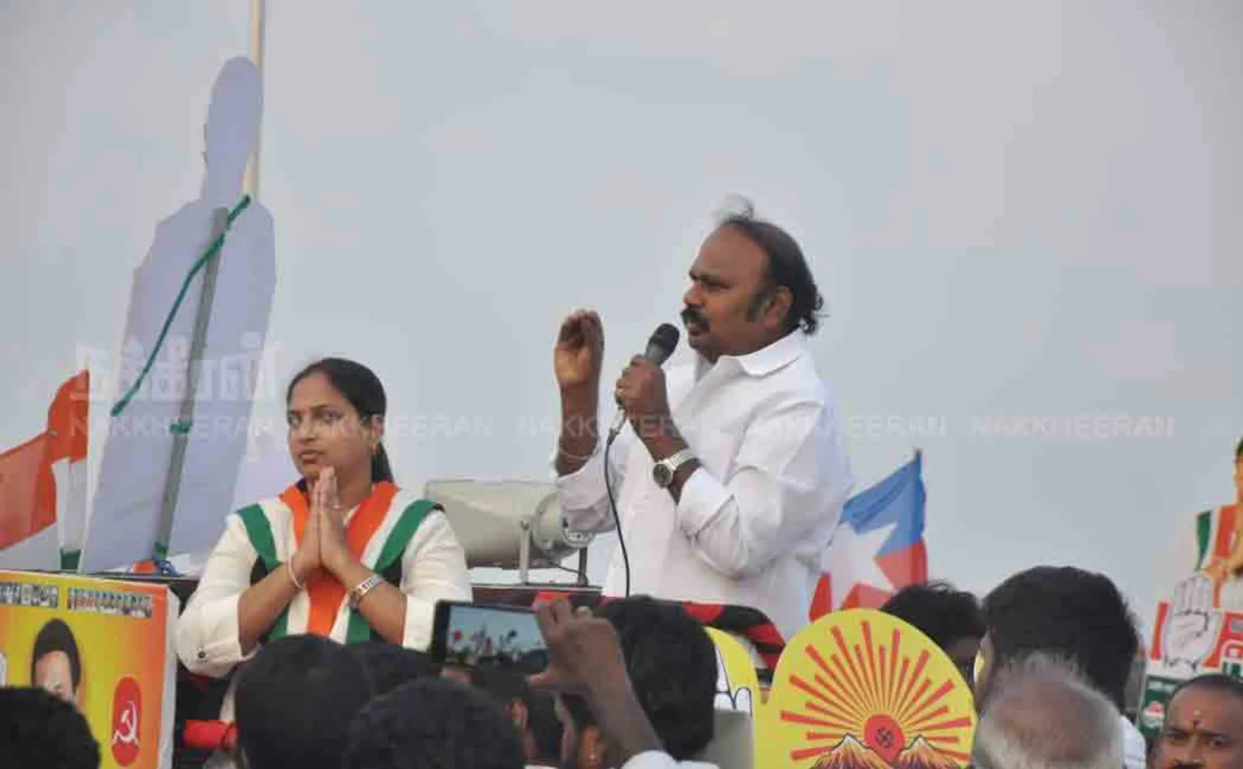 Velu MLA in support of Congress candidate Campaign (Images)