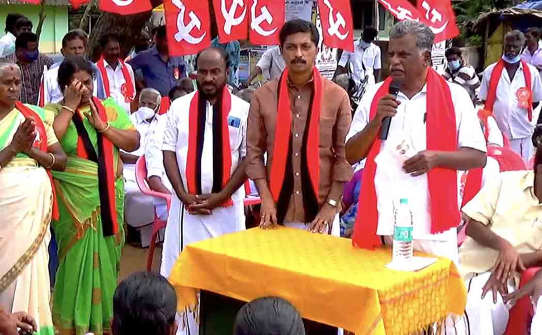 "All the funds set aside by the ADMK regime .. he set aside .." - Mutharasan