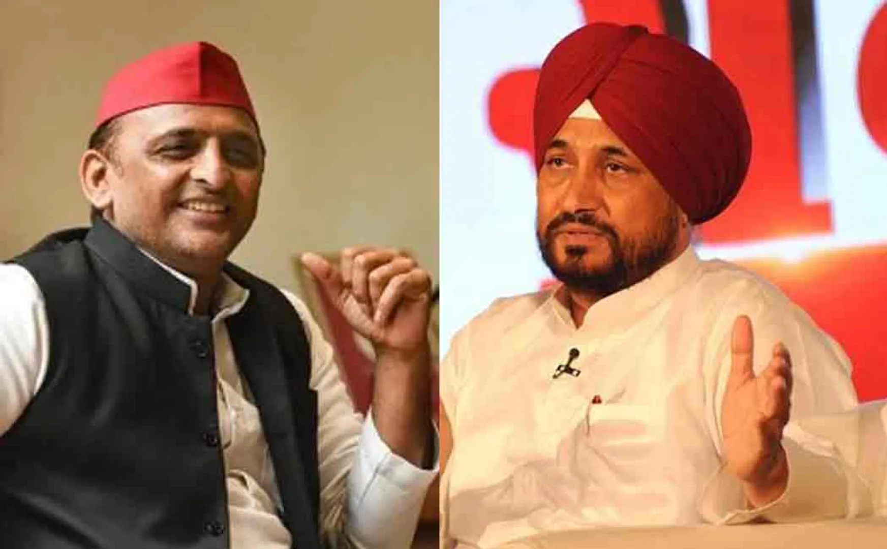akhilesh yadav - charanjit singh channi 