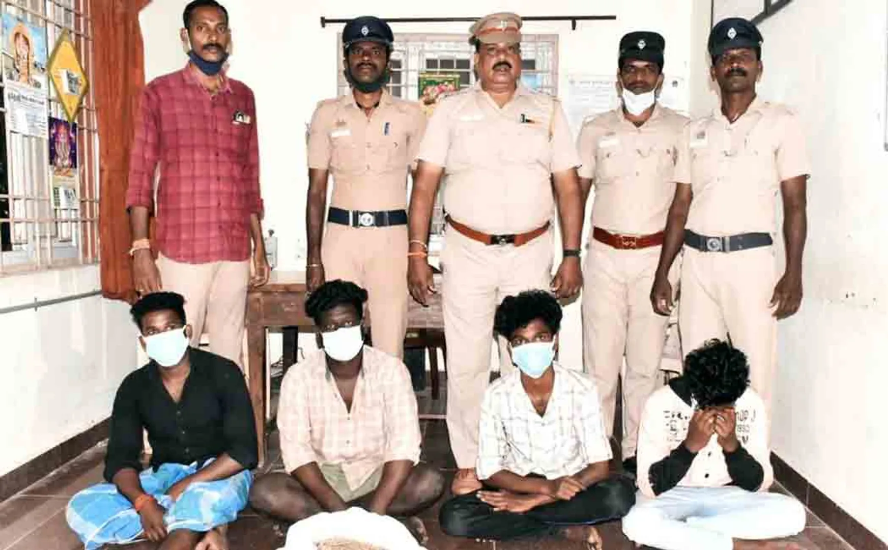 5 arrested for selling cannabis in Cuddalore district 4 kg of cannabis seized