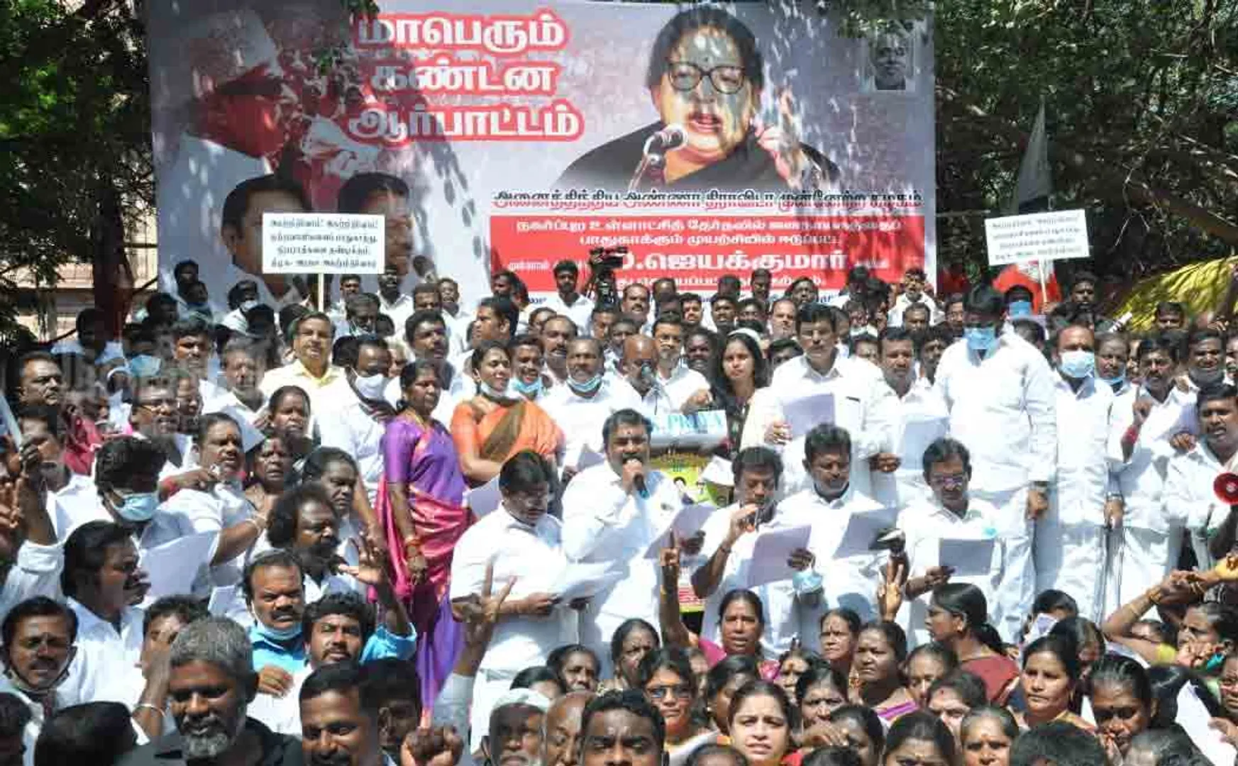 ADMK struggle against dmk 