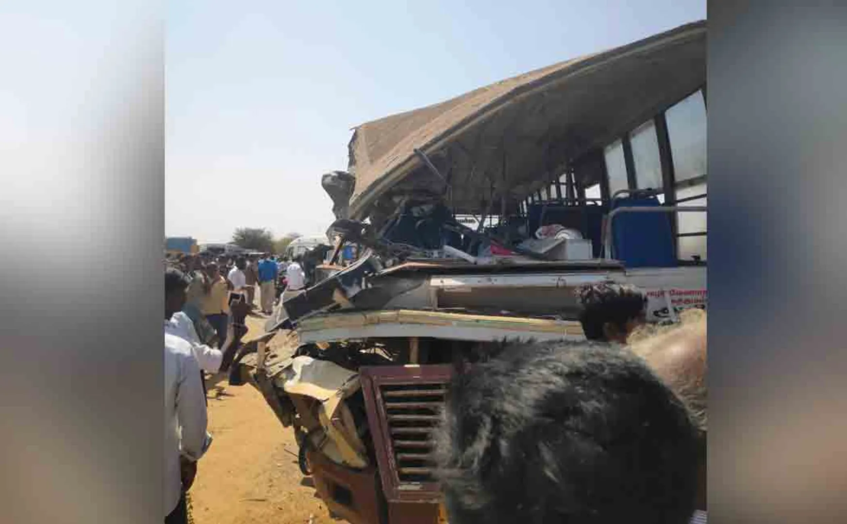 Bus - Truck Collision! Terrible accident!