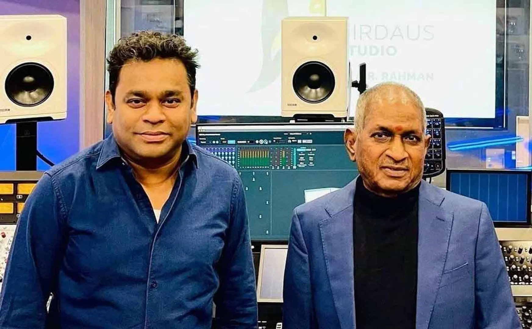 ilaiyaraaja with AR Rahman
