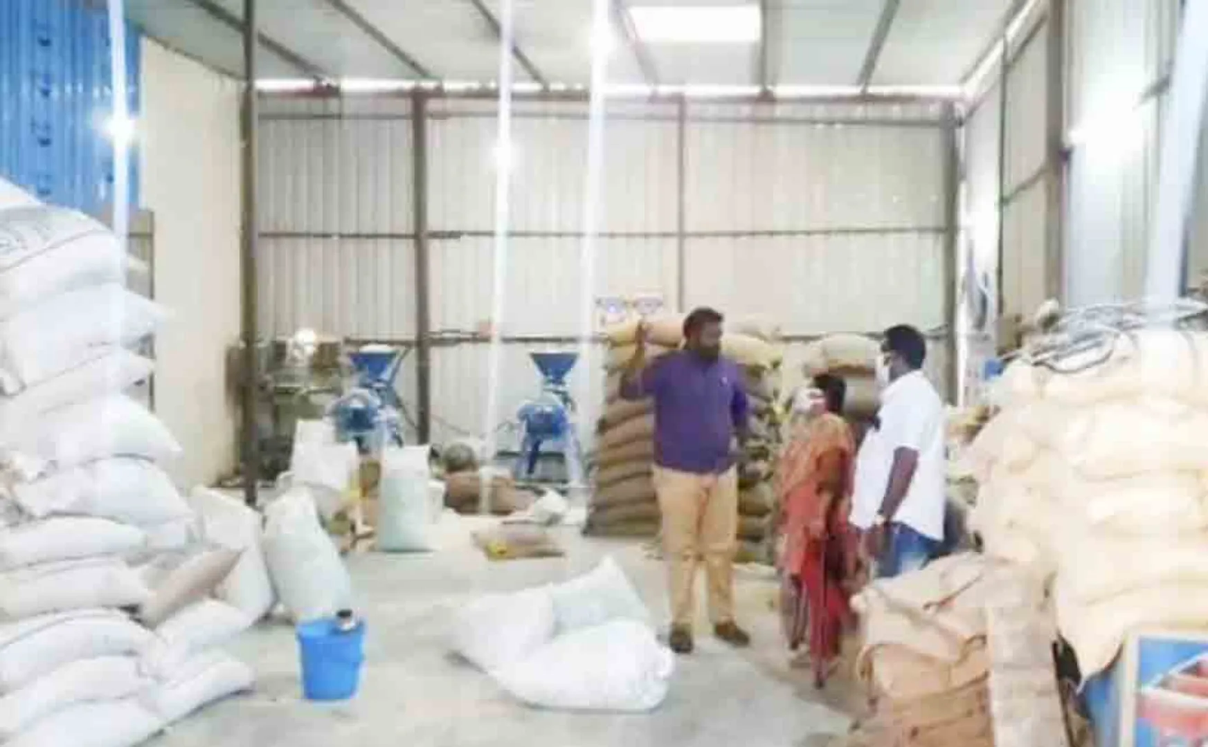Ration rice  as flour, not rice!