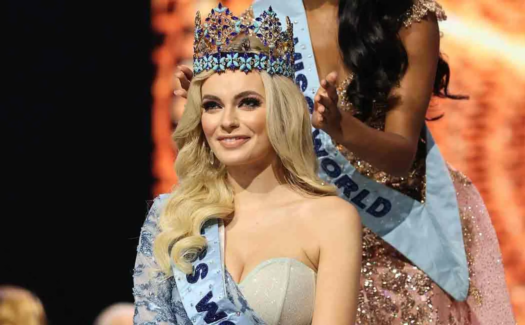 Karolina Bielawska wins miss world crown Indian American Shree Saini 1st runner up