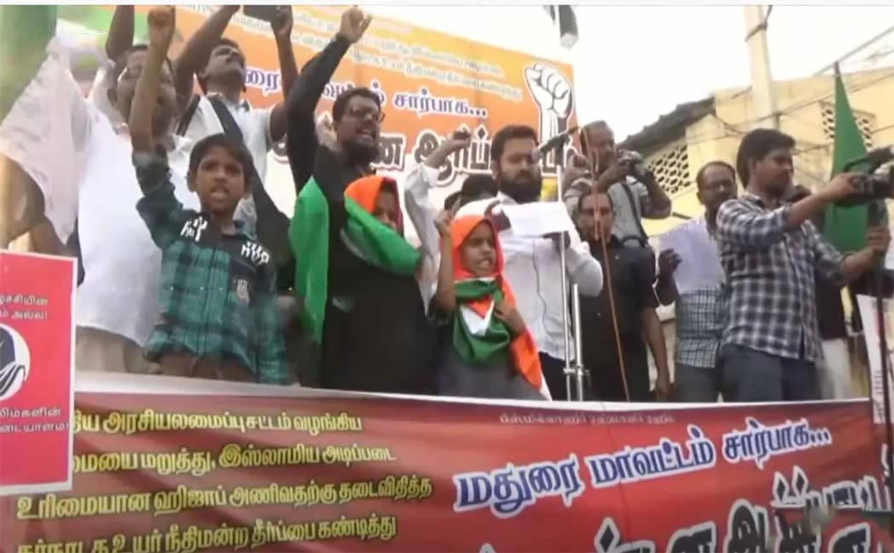 Controversial speech in against hijab ban ... Police file case against three people!