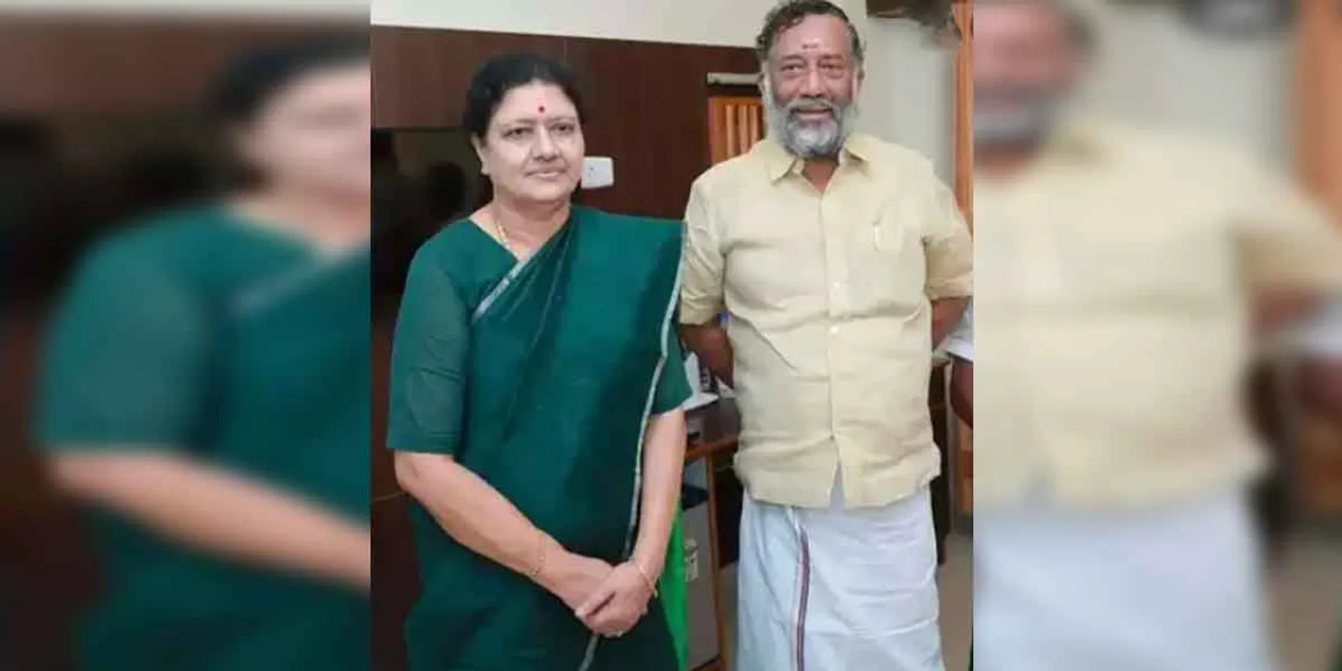 Sasikala, O. Raja Tribute at Natarajan Memorial!