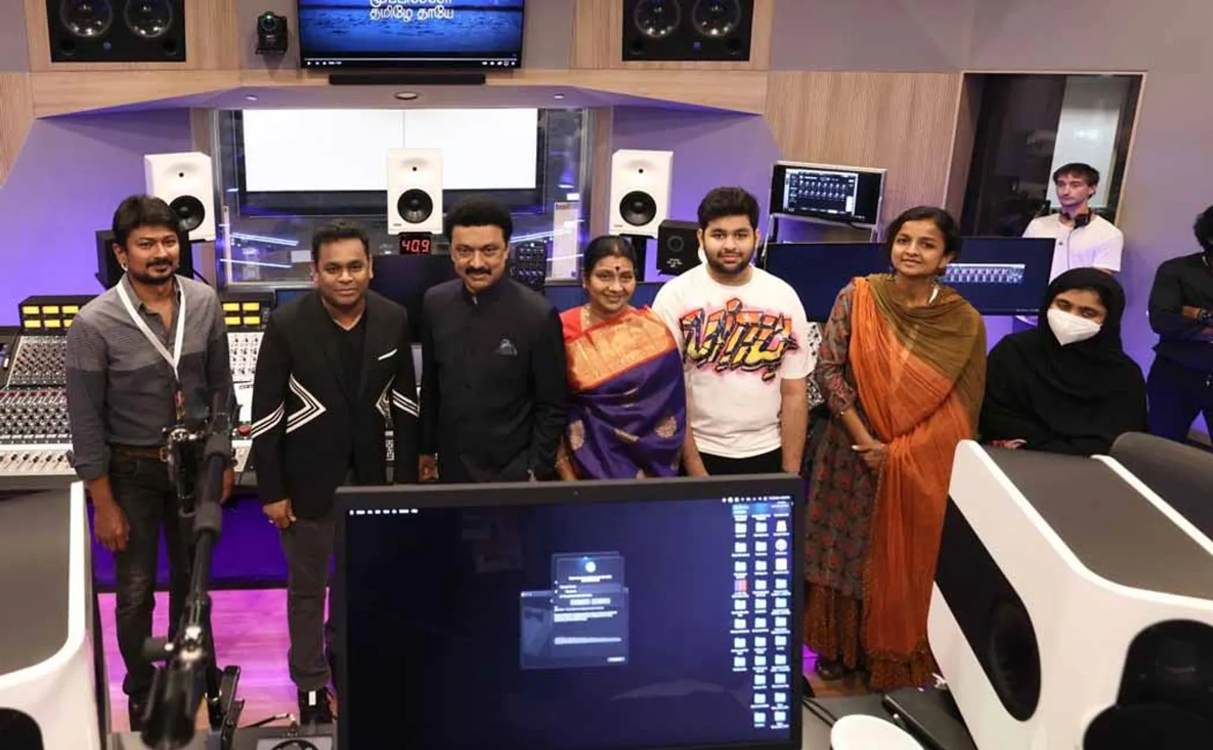 AR Rahman takes Tamil Nadu Chief Minister to his studio! (Pictures)