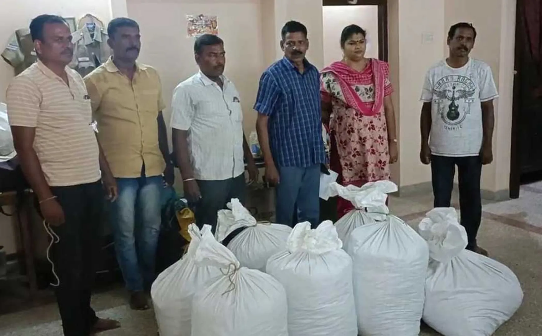 Two arrested for smuggling in paper truck 