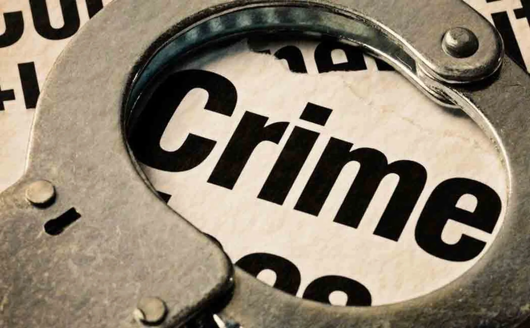 Police searching person involved in crime 
