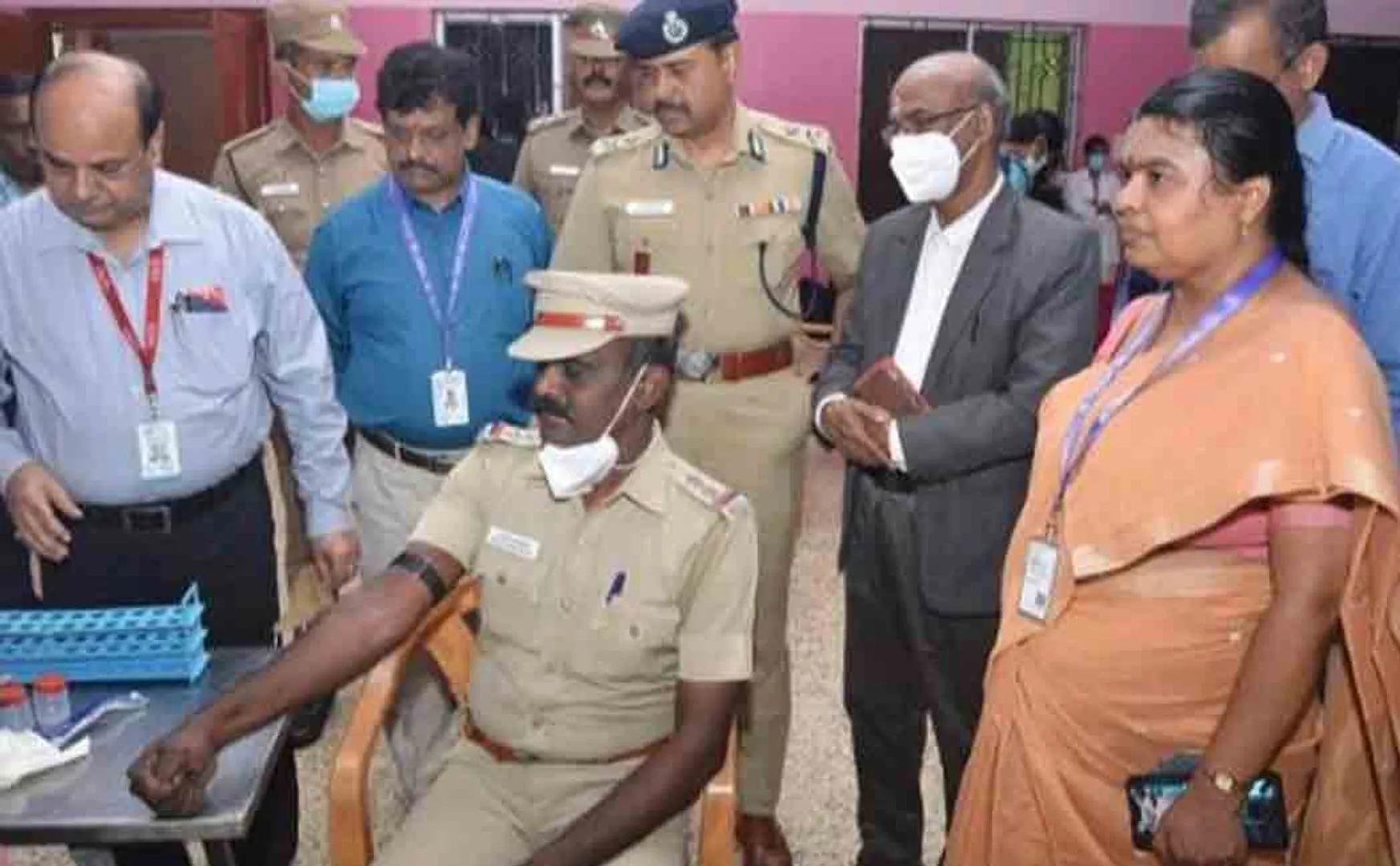 Special medical camp for guards