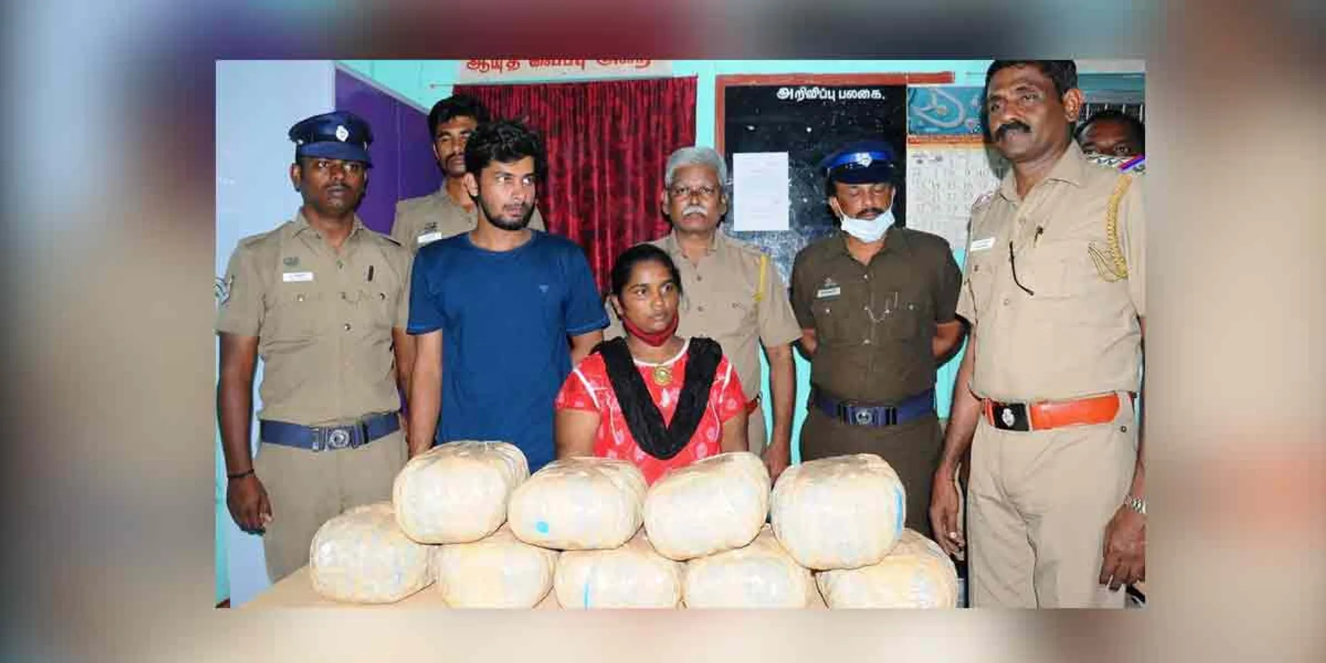  Operation Cannabis 2.0 ... 20 kg of cannabis seized in Erode!