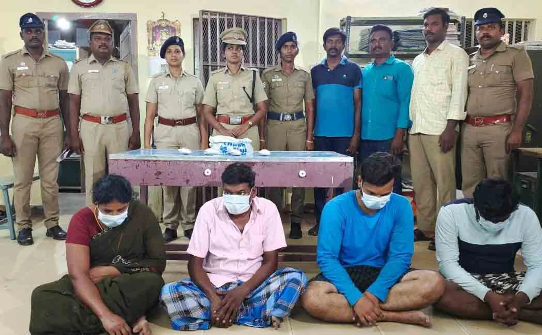 Mother, son arrested for cannabis selling 