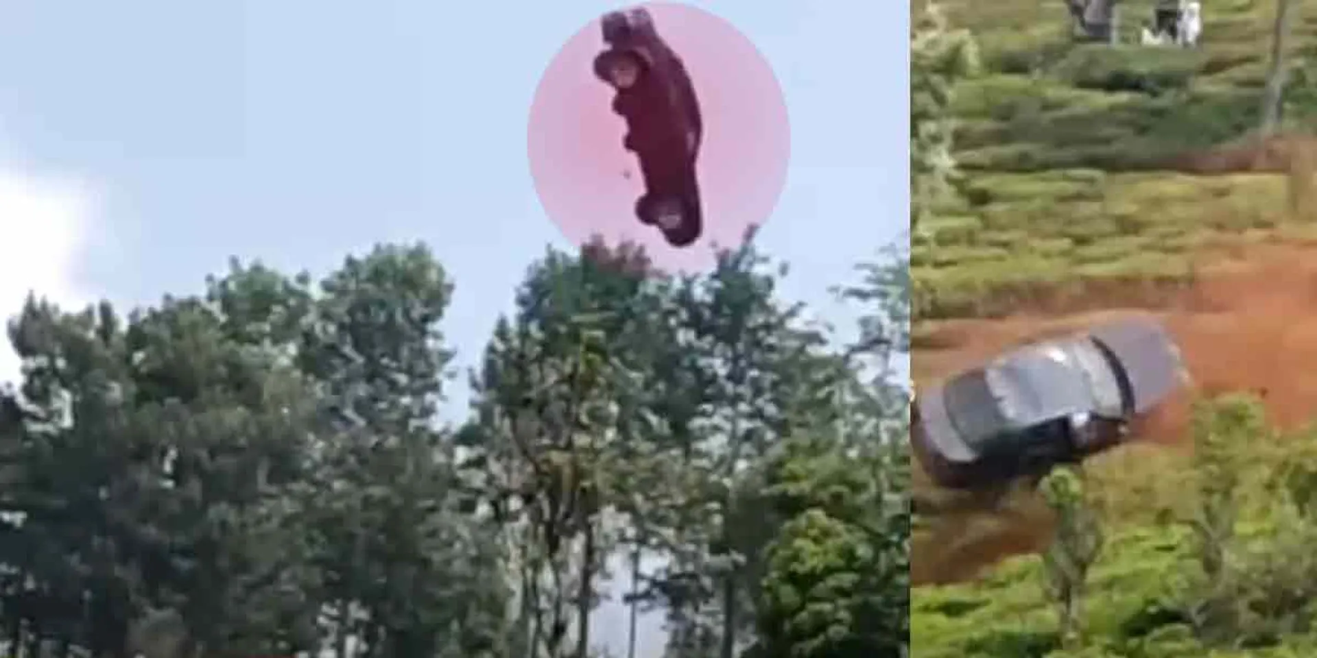 The car that flew at a height of 200 feet ... the trembling Nilgiri tea plantation staff!