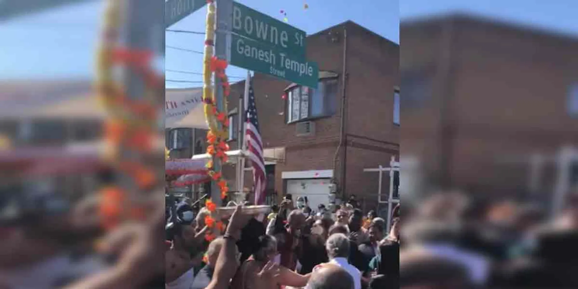 Pillaiyar Temple Street in the United States!