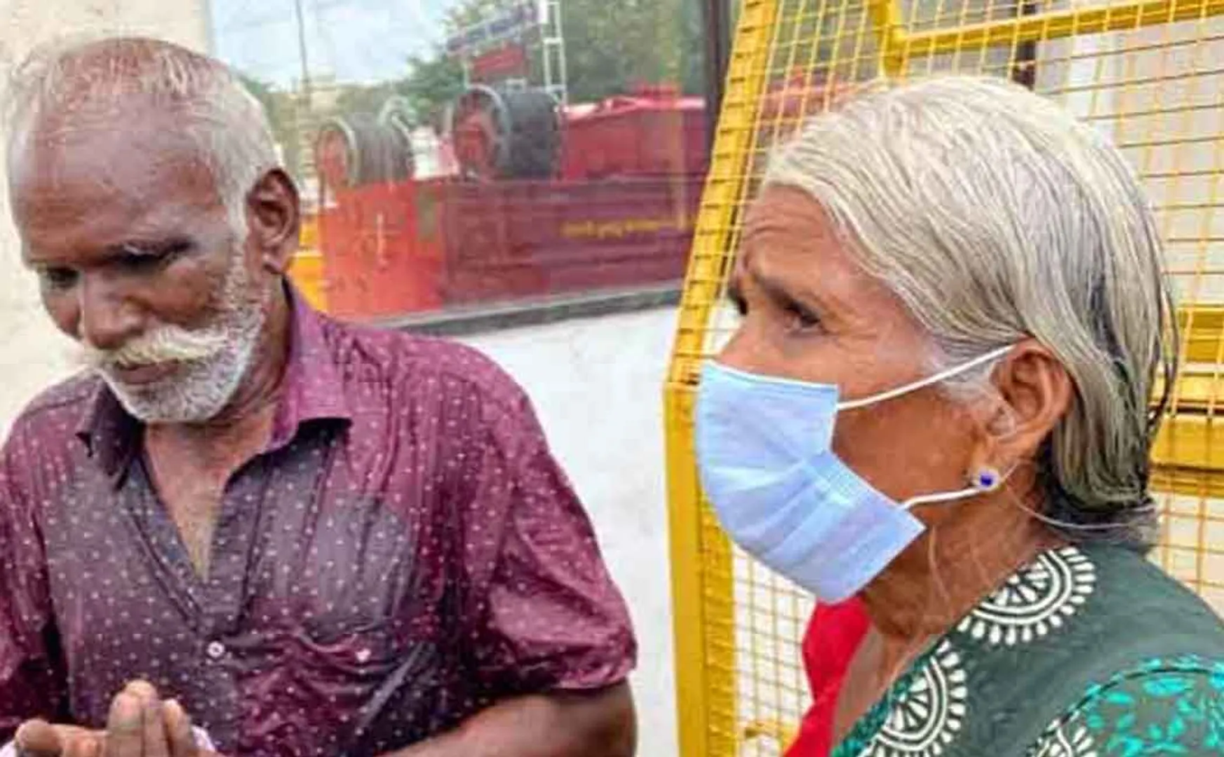 Son who chases elderly parents into the street 