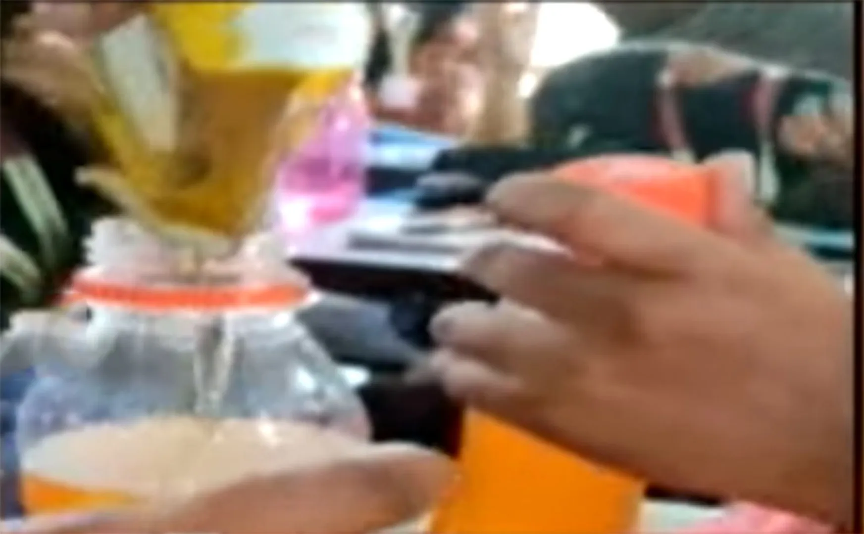 College students drinking alcohol in the classroom!