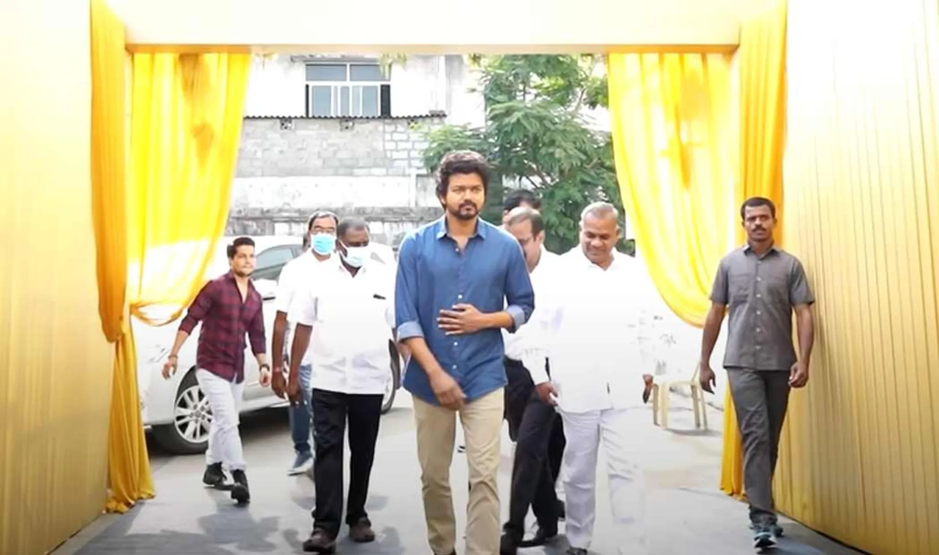 The film crew released the video of 'Thalapathy 66' Pooja
