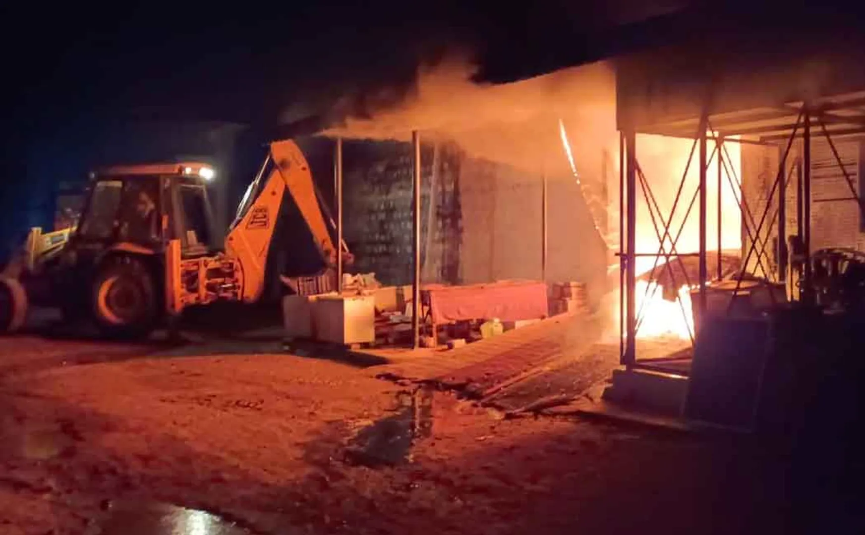 Fire at the bike showroom!