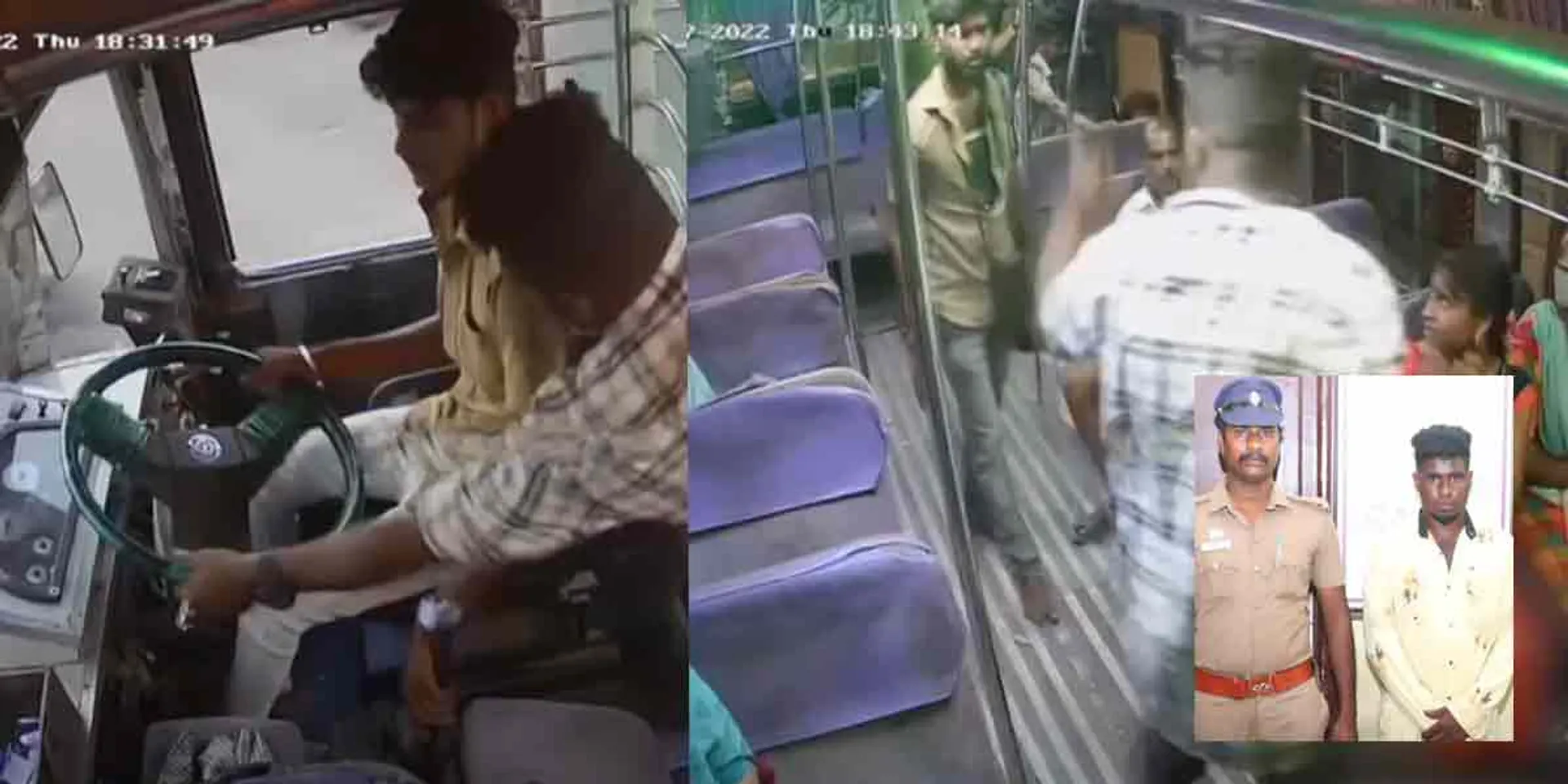 Man arrested for misbehave minibus
