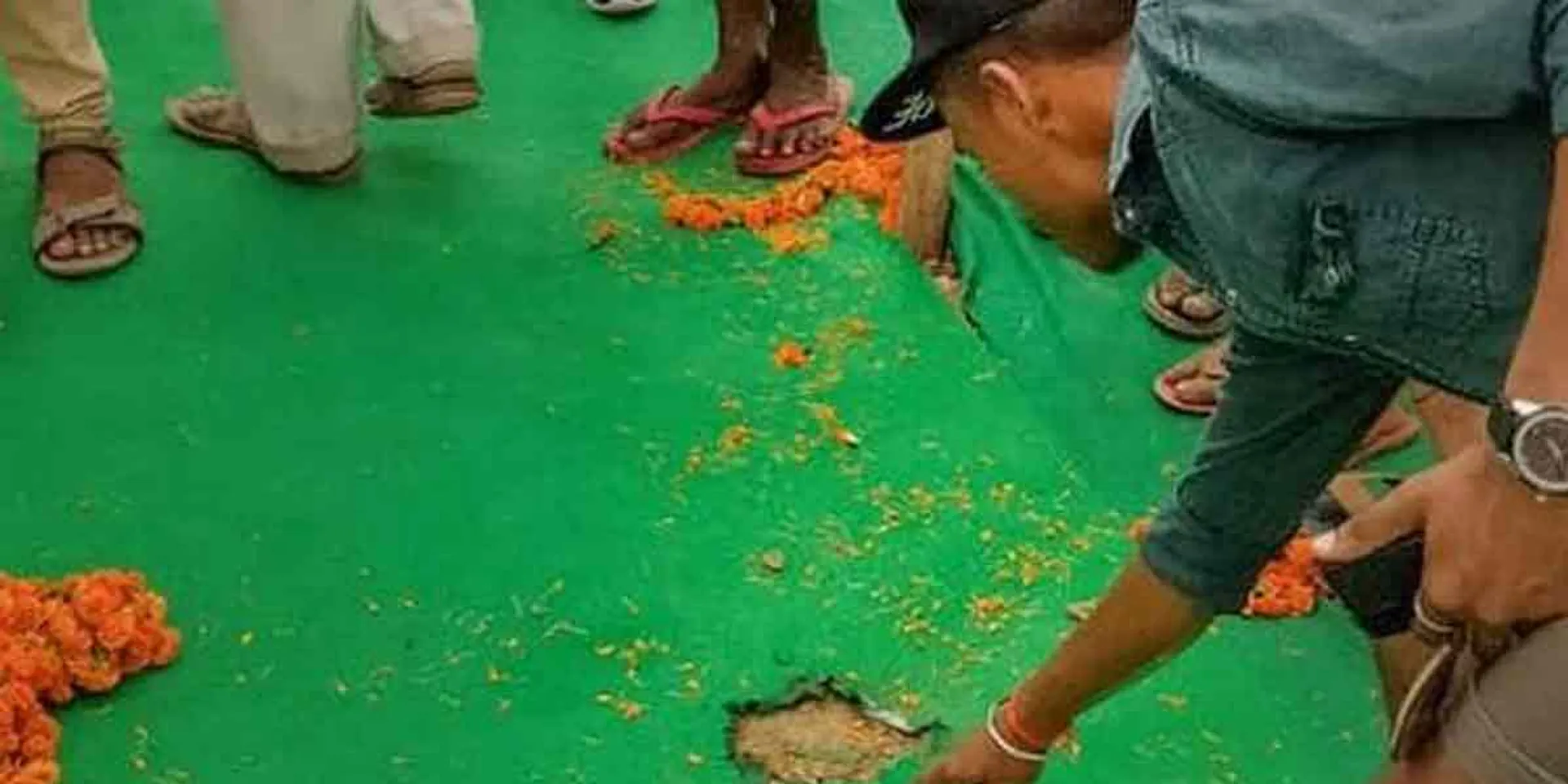 The blast near the Chief Minister's stage caused a stir in bihar