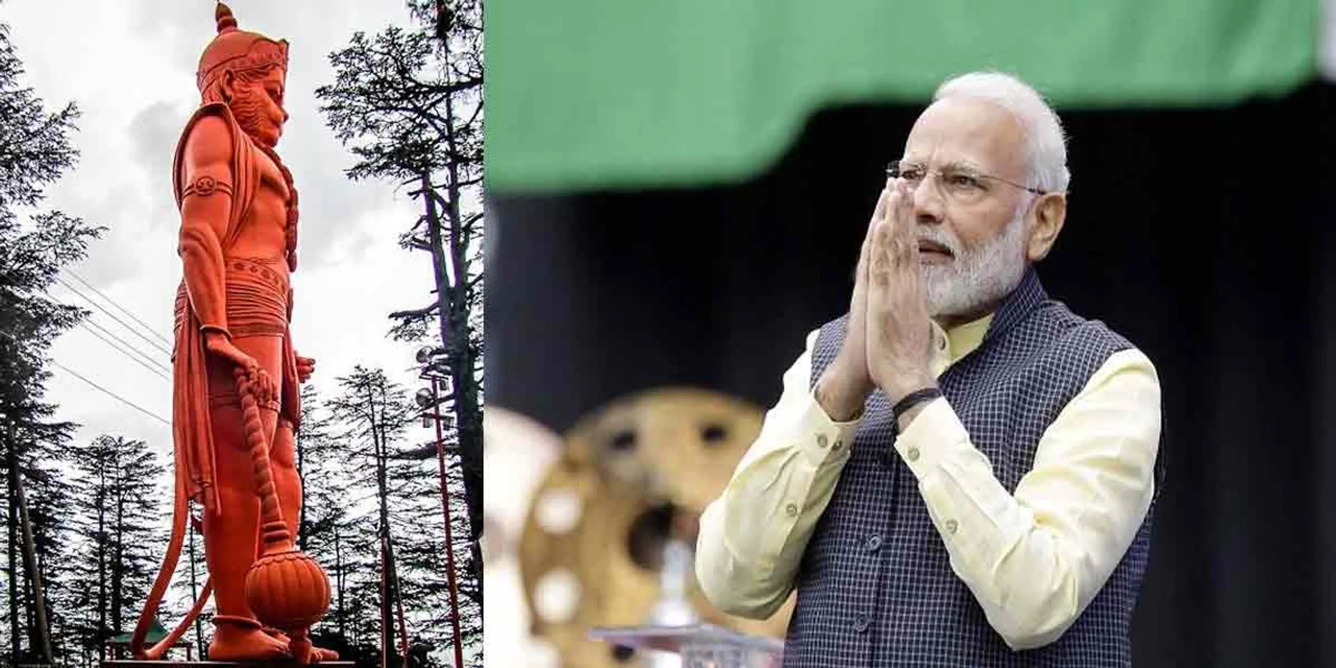  Modi opens 108-foot Hanuman statue