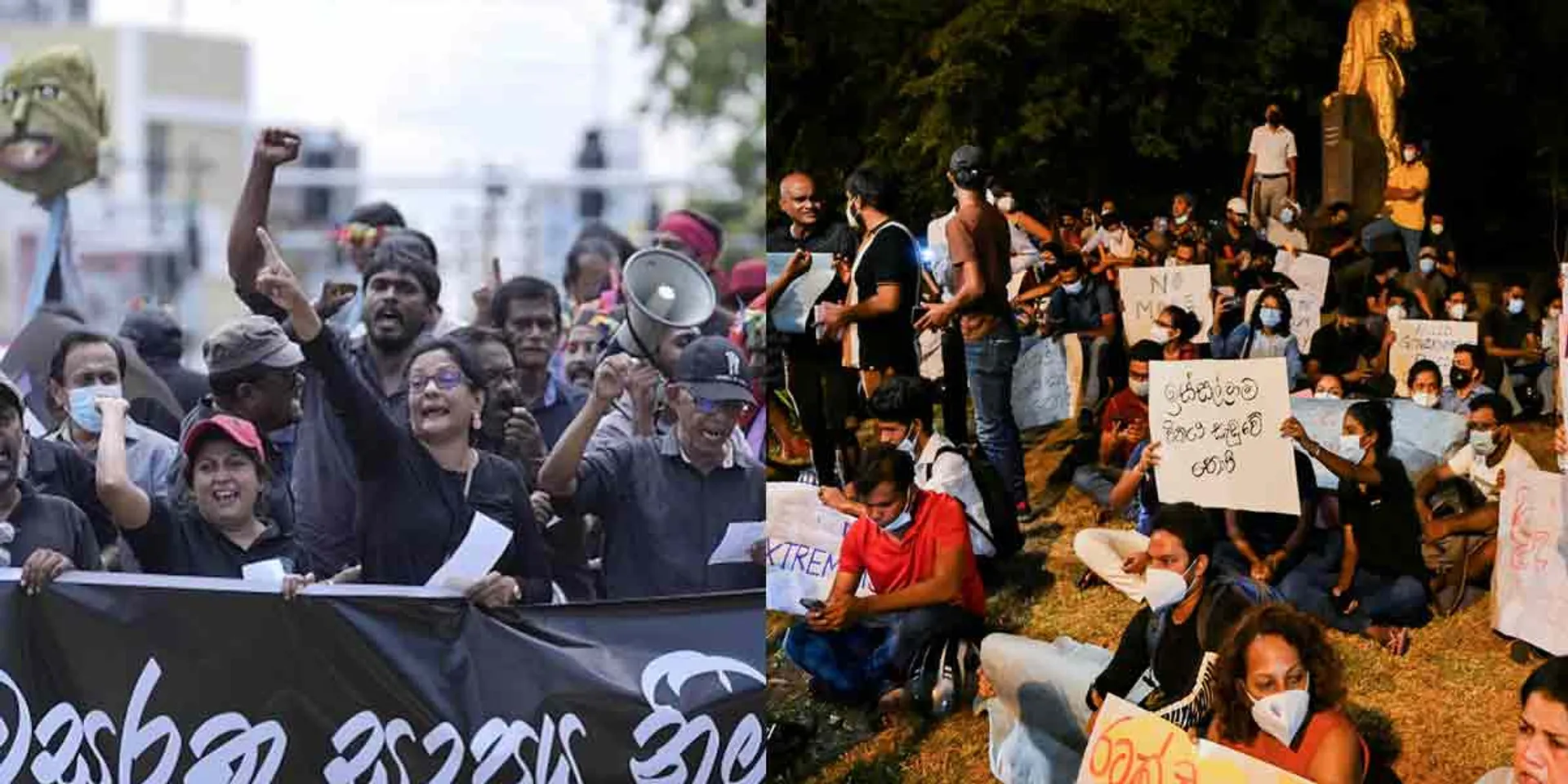 '' Peace only if Rajapaksa family leaves the country '' - People's spontaneous struggle that will continue for the second time!