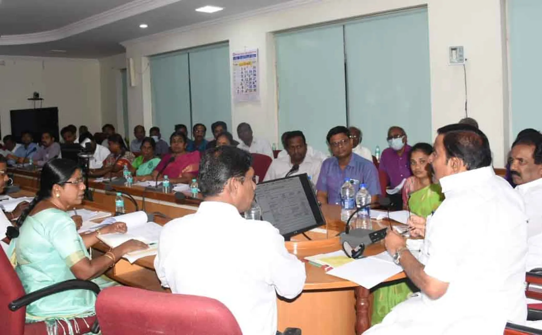 Special review meeting attended by Minister Nehru 