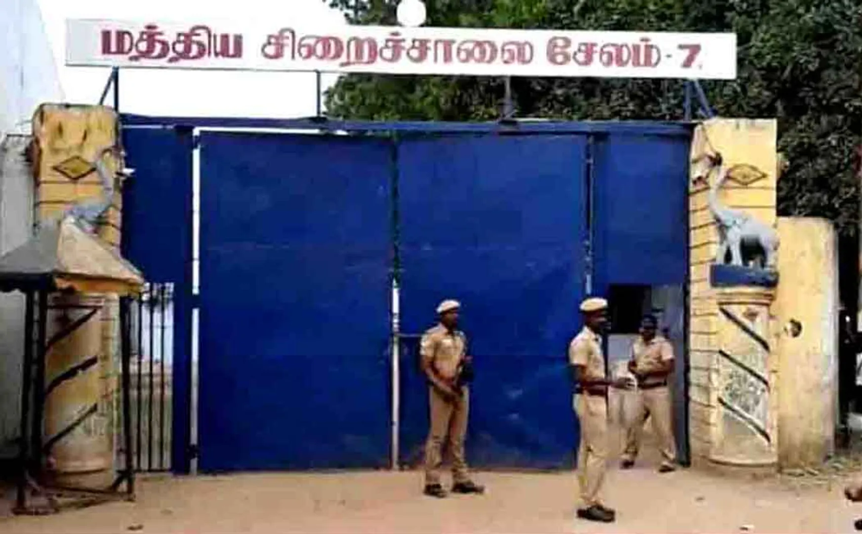 Prisoner barrage on prison guard; 2 arrested  