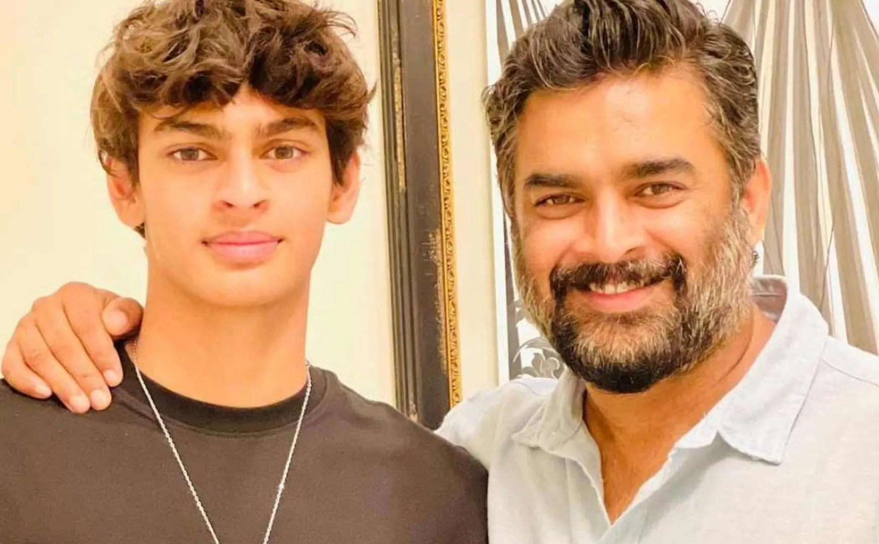 Famous Hindi actress praises gold winning son Madhavan