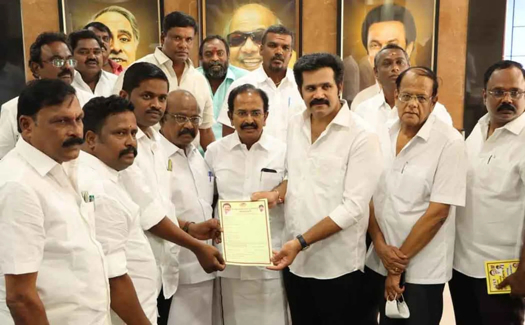 DMK organization election: Candidate distribution in Salem Central district!