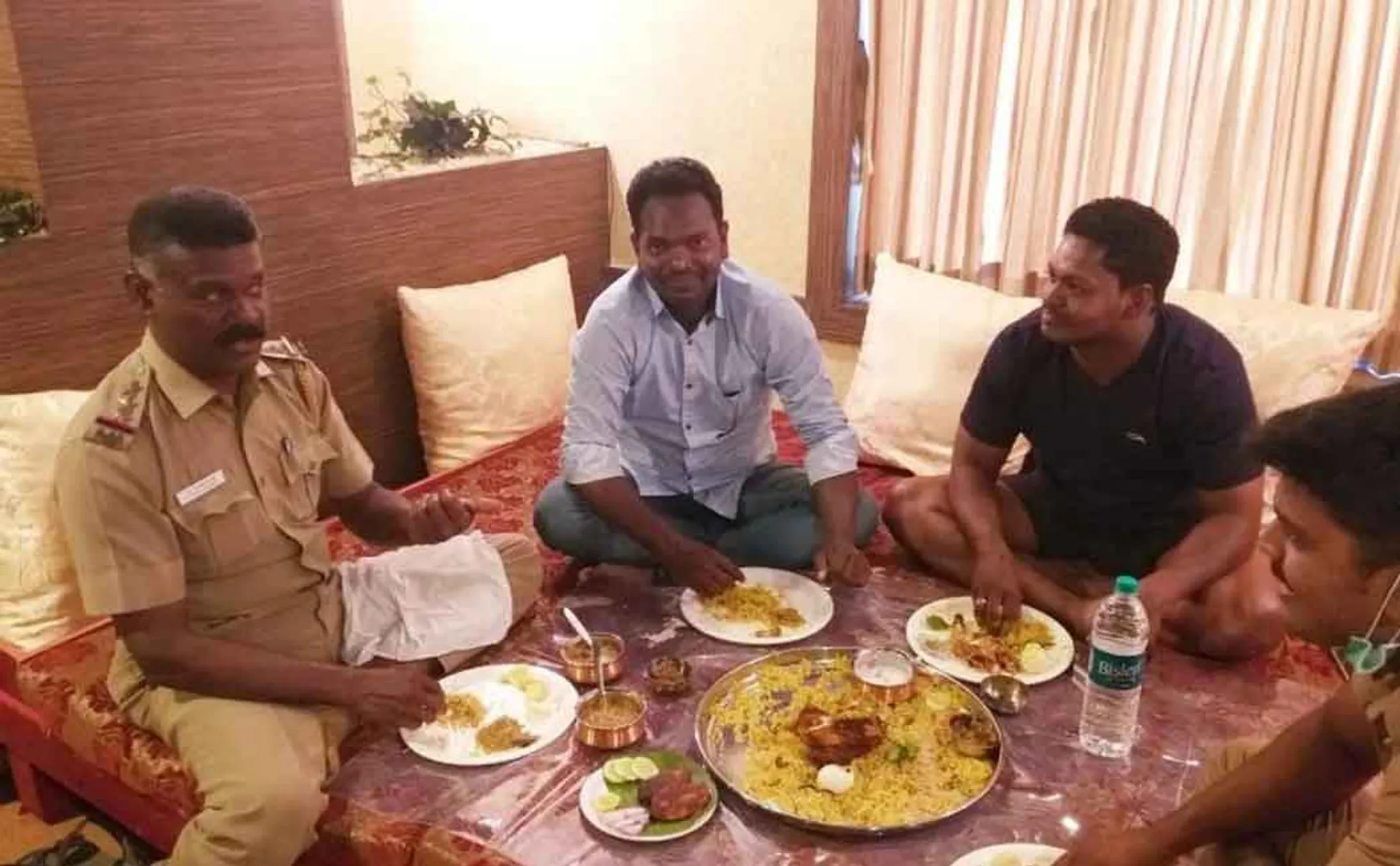 Inspector who ate biryani with cannabis dealers!