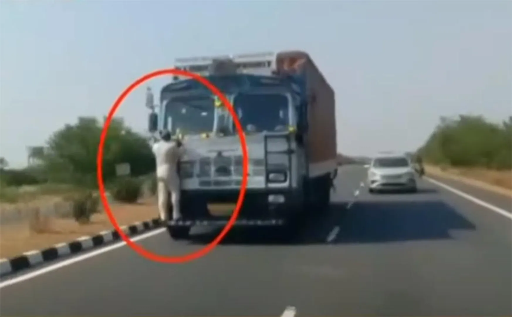 The truck driver who knocked down the Tolkien employee!