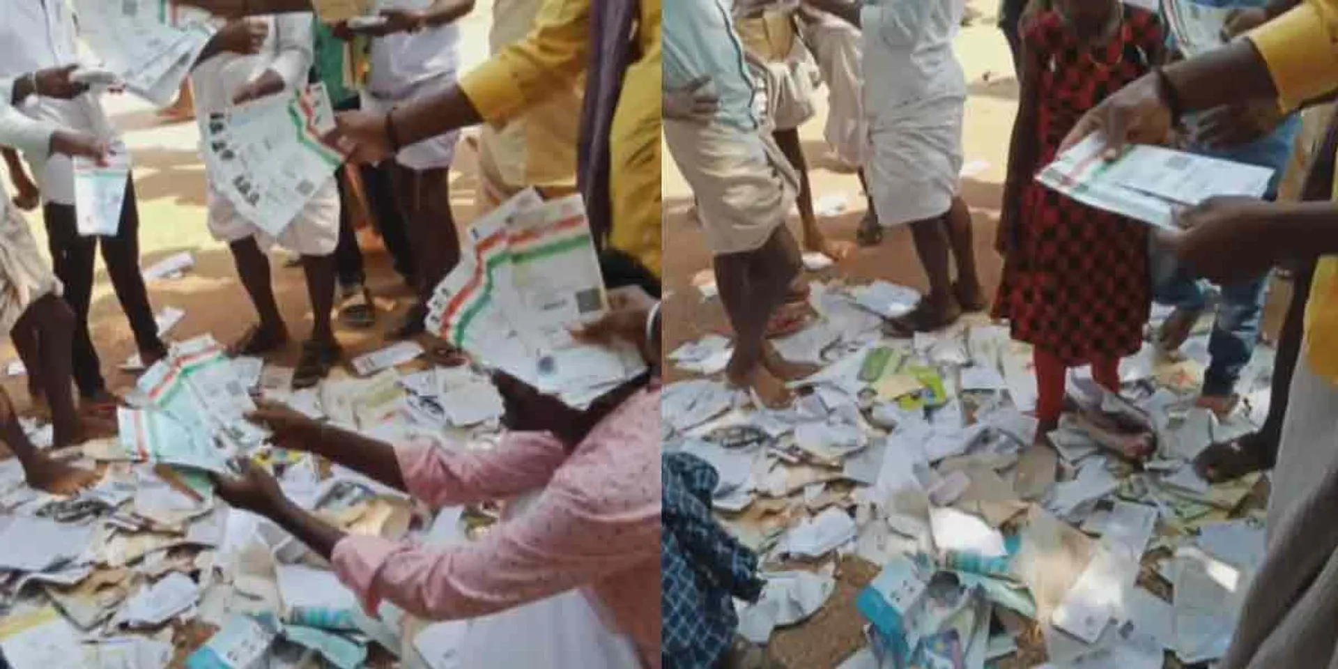Villagers Throw Aadhar Cards in the Trash!