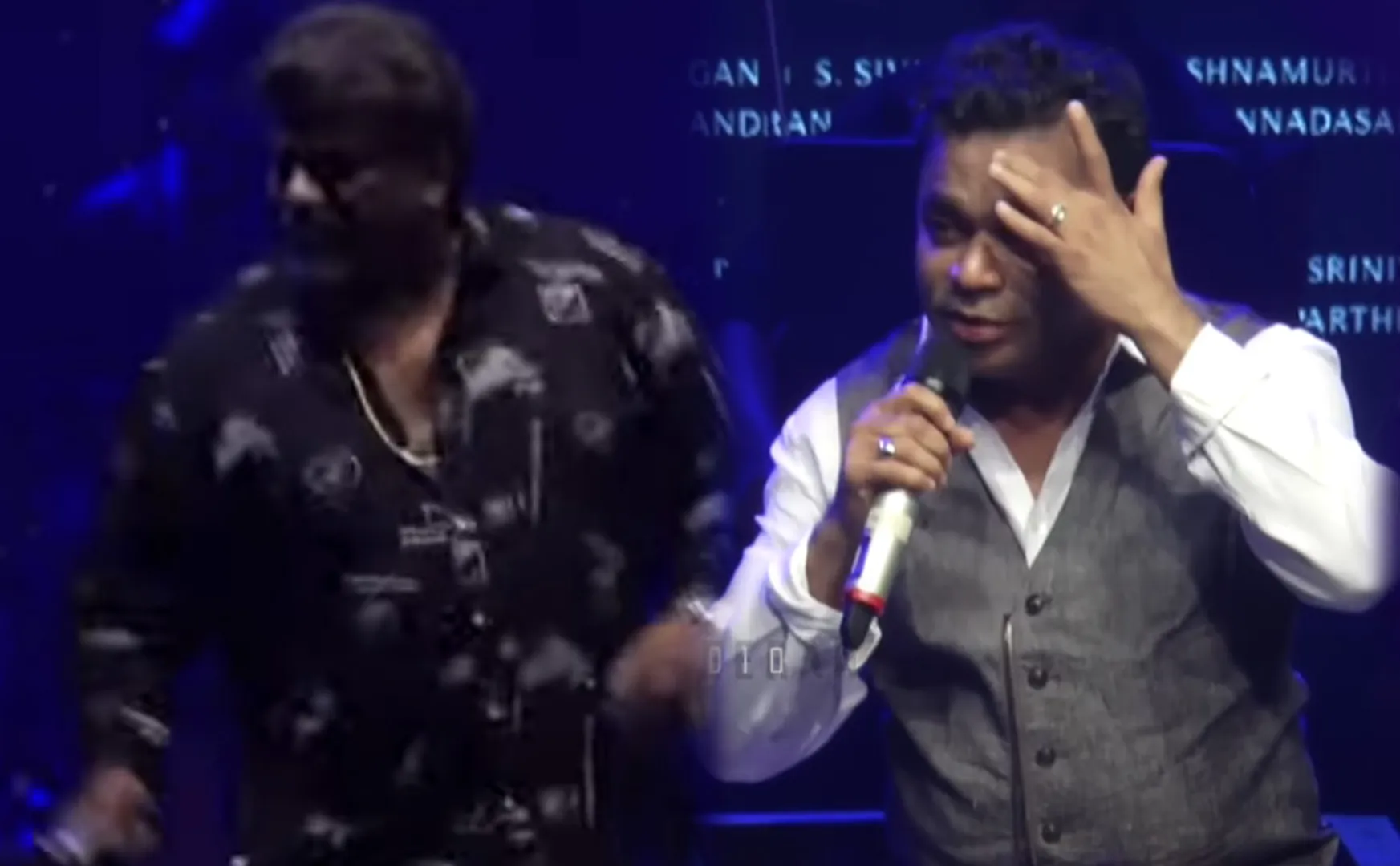 Parthiban threw mic iravin nizhal audio release event 