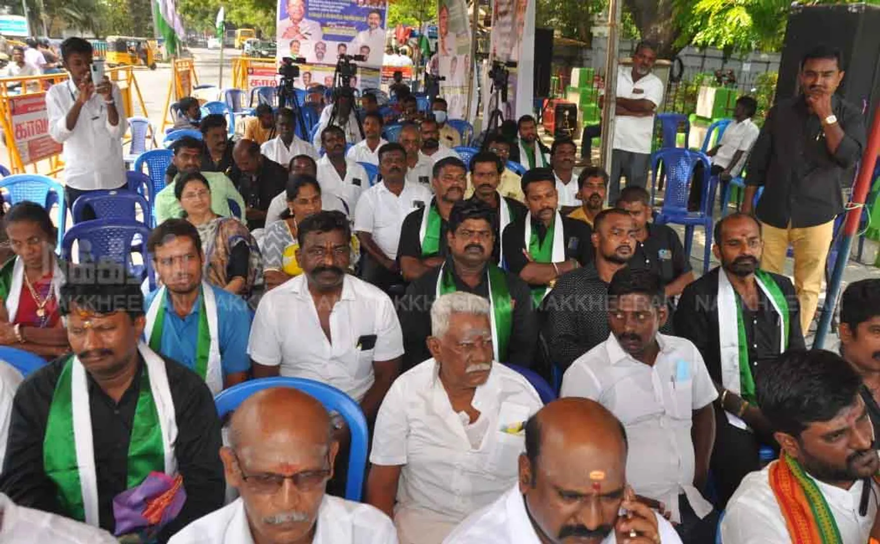 Demonstration on behalf of Tamil Nadu traders  